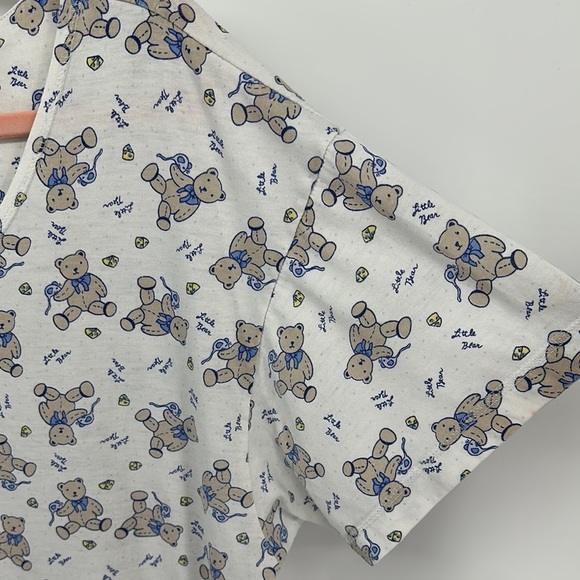 VTG Laura Tyler Cozy Gray and Blue Night Gown for Relaxing Nights Sz Large - Picture 6 of 12